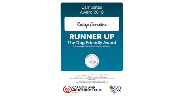 Runner up 2019 - Campingplatz Kovačine