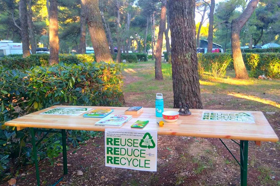 Recycle – reduce – reuse at the Kovačine Camp on Cres